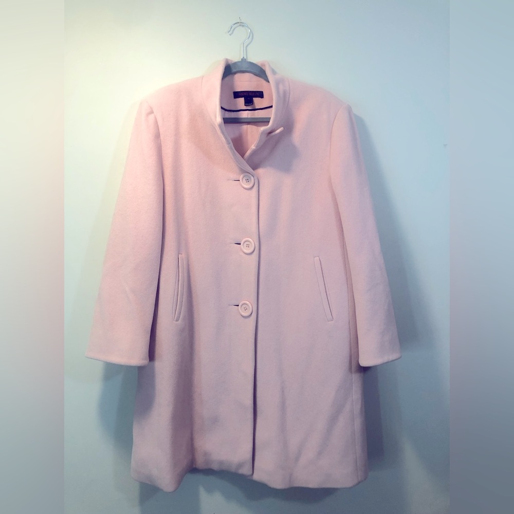Pink Anne Klein peacoat 14